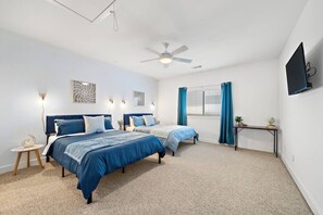 3 slaapkamers, een bureau, een strijkplank/strijkijzer, gratis wifi