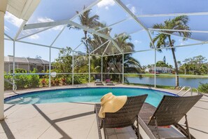 A heated pool - Designer Lakefront Haven ‘ (Naples)