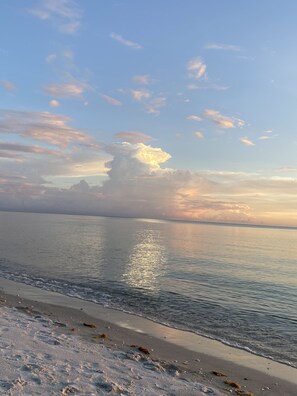 Chaises longues, serviettes de plage
