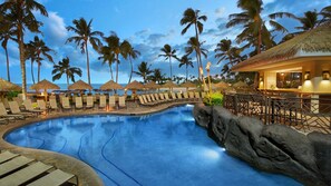 Outdoor pool - Beautiful Beach Ocean View 2 bedroom unit with beautiful sunset view (Kapolei)