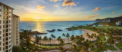 Am Strand, Liegestühle, Strandtücher