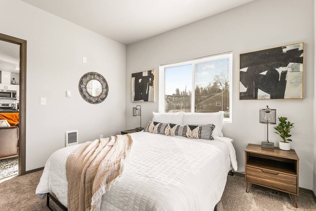 2 bedrooms, iron/ironing board, travel crib, WiFi
