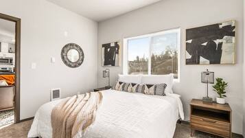 2 bedrooms, iron/ironing board, travel crib, WiFi