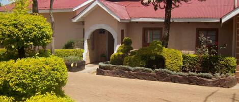 Majoituspaikan julkisivu