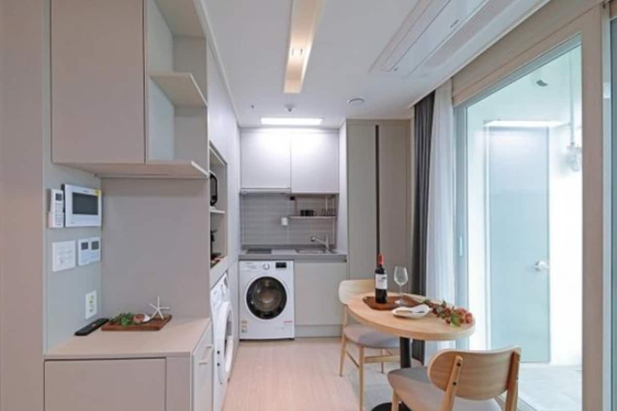 superior double room, harbour view | private kitchen | espresso maker, coffee/tea maker, electric kettle, dining tables