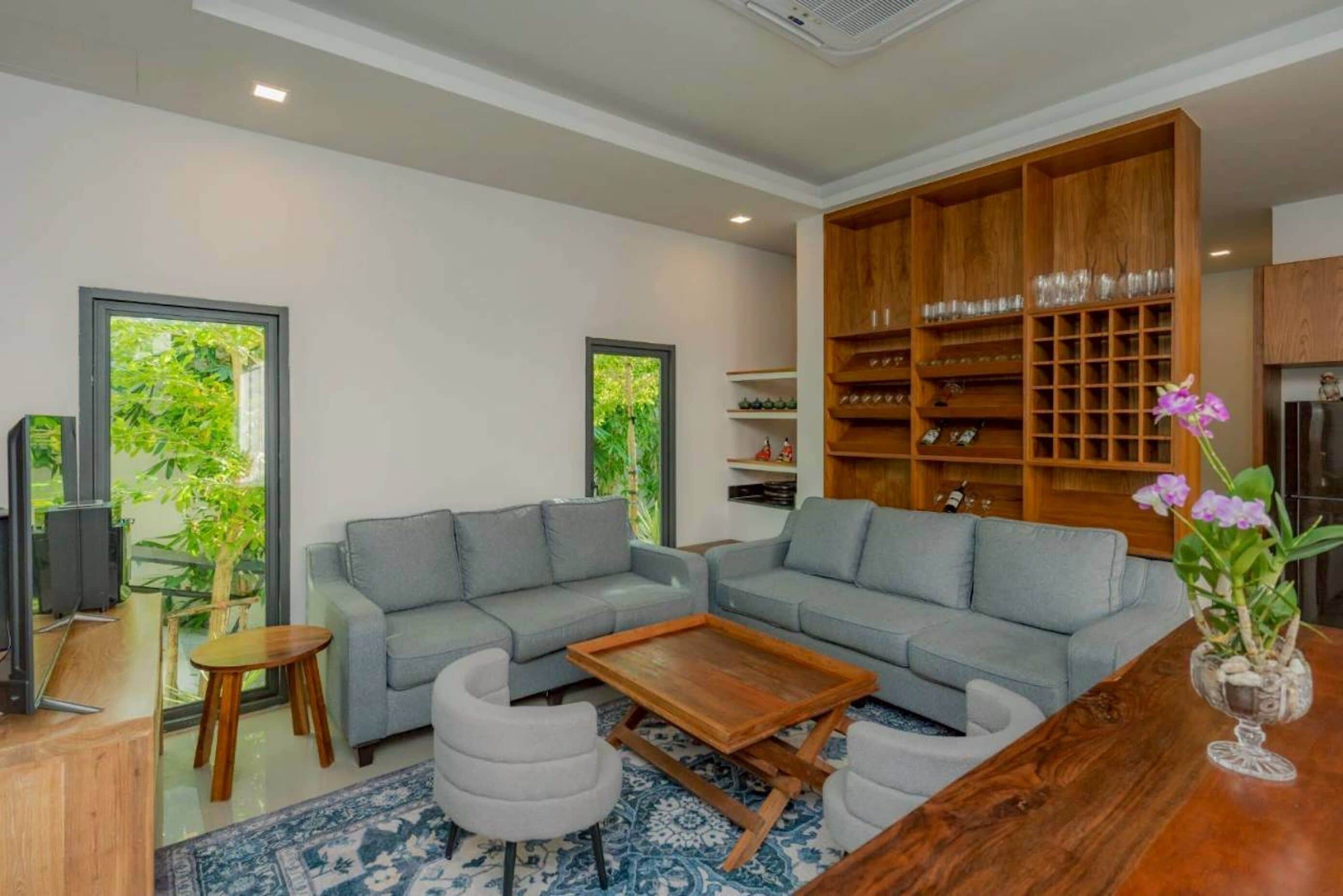 Six - Bedroom Villa | Living room | 32-inch LED TV with cable channels