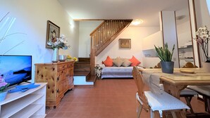 Villa, 2 Bedrooms, Patio, Garden View | Living area - Spetacular Villa on two Floors With Garden 10 Minutes From the sea by Beahost (Lignano Sabbiadoro)