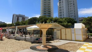 Apartment, 3 Bedrooms, Ocean View | Property grounds - Elegant Renovated Flat on the 11th Floor With Lift and sea View by Beahost (Lignano Sabbiadoro)