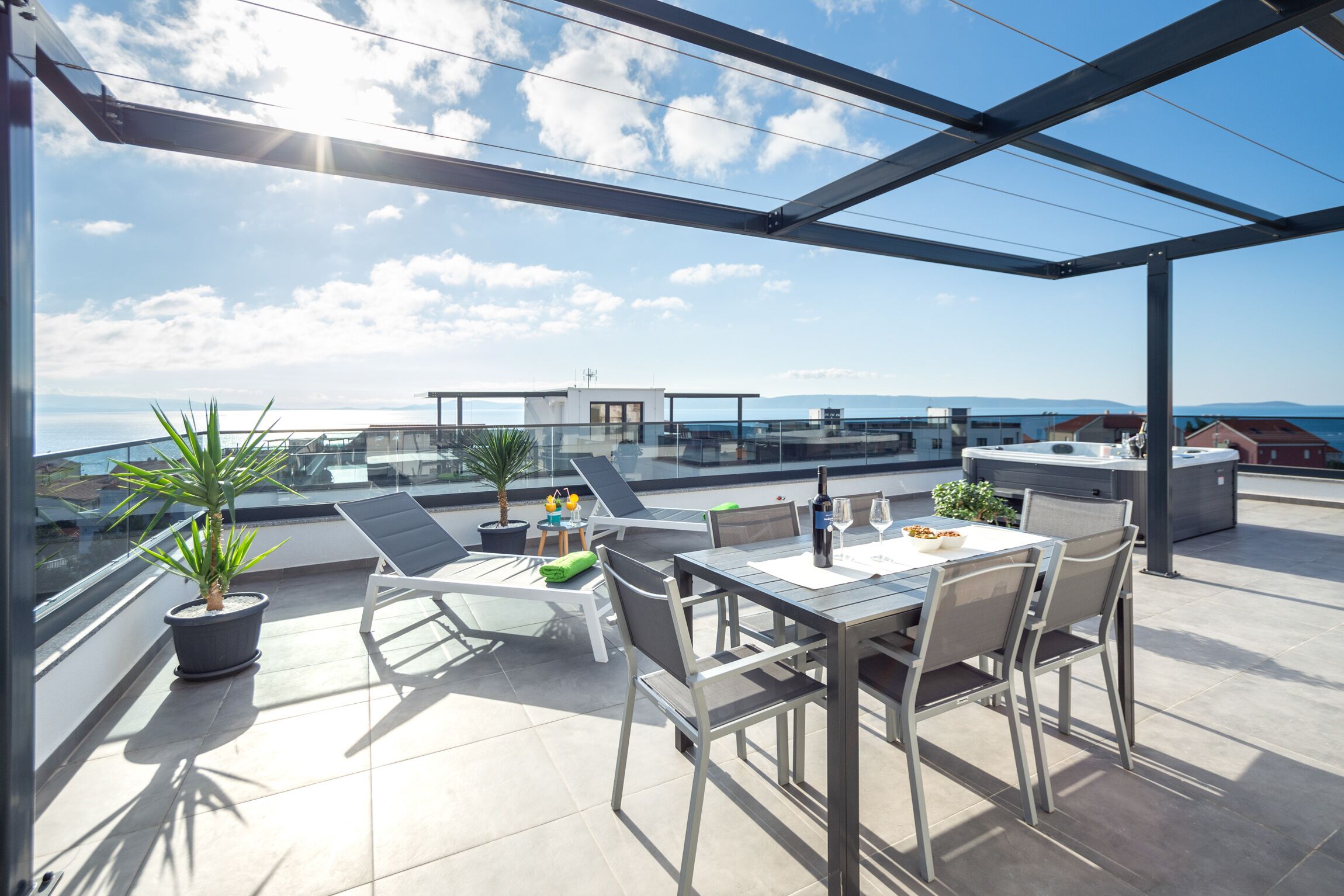 Apartment, 2 Schlafzimmer, Raucher, Balkon | Speisen im Freien