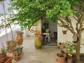 Ferienhaus, 2 Schlafzimmer, Terrasse, Gartenblick | Garten