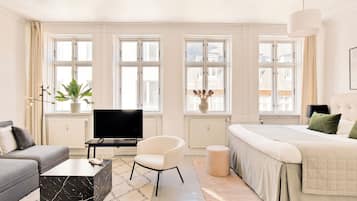 Apartment, 1 Schlafzimmer, Stadtblick | Wohnzimmer
