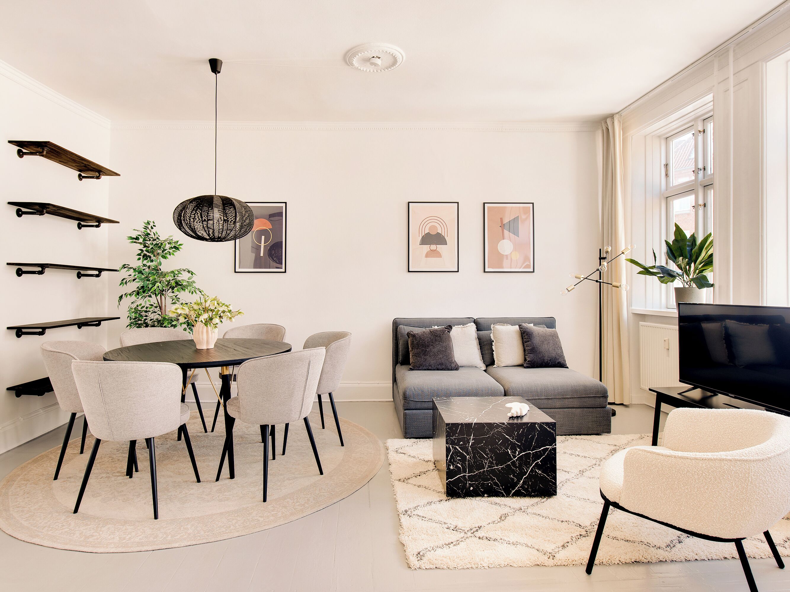 Lägenhet - 1 sovrum - utsikt mot staden | Vardagsrum