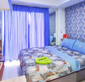 1 dormitorio, escritorio, wifi gratis y ropa de cama