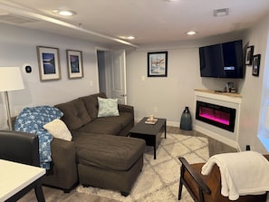 TV connectée, cheminée
