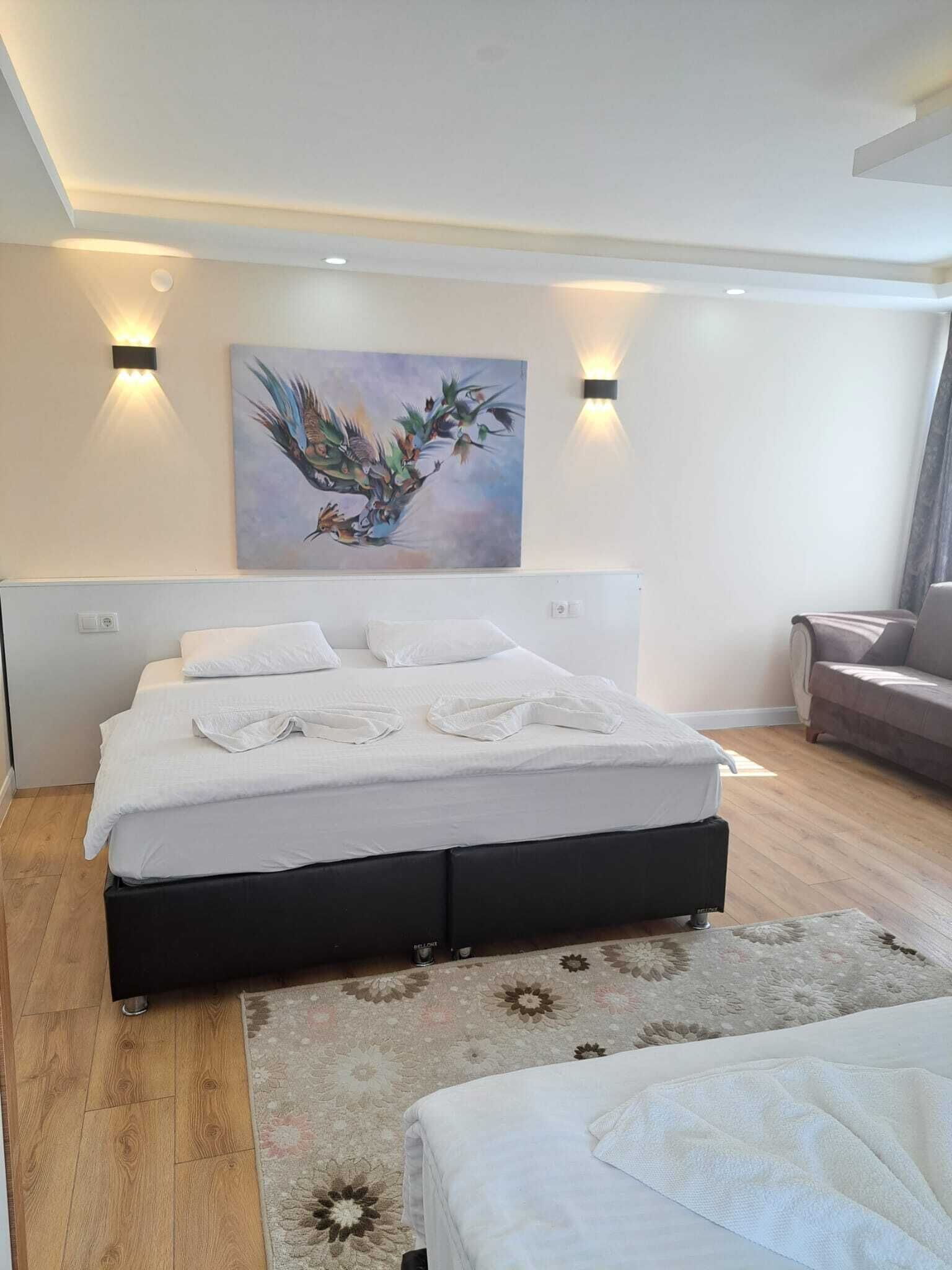 Family Apart Dair (1+1) | Premium bedding, desk, soundproofing, free WiFi