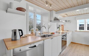 Kühlschrank, Mikrowelle, Herdplatte, Geschirrspüler