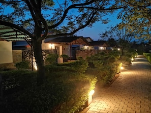 Front of property - evening/night