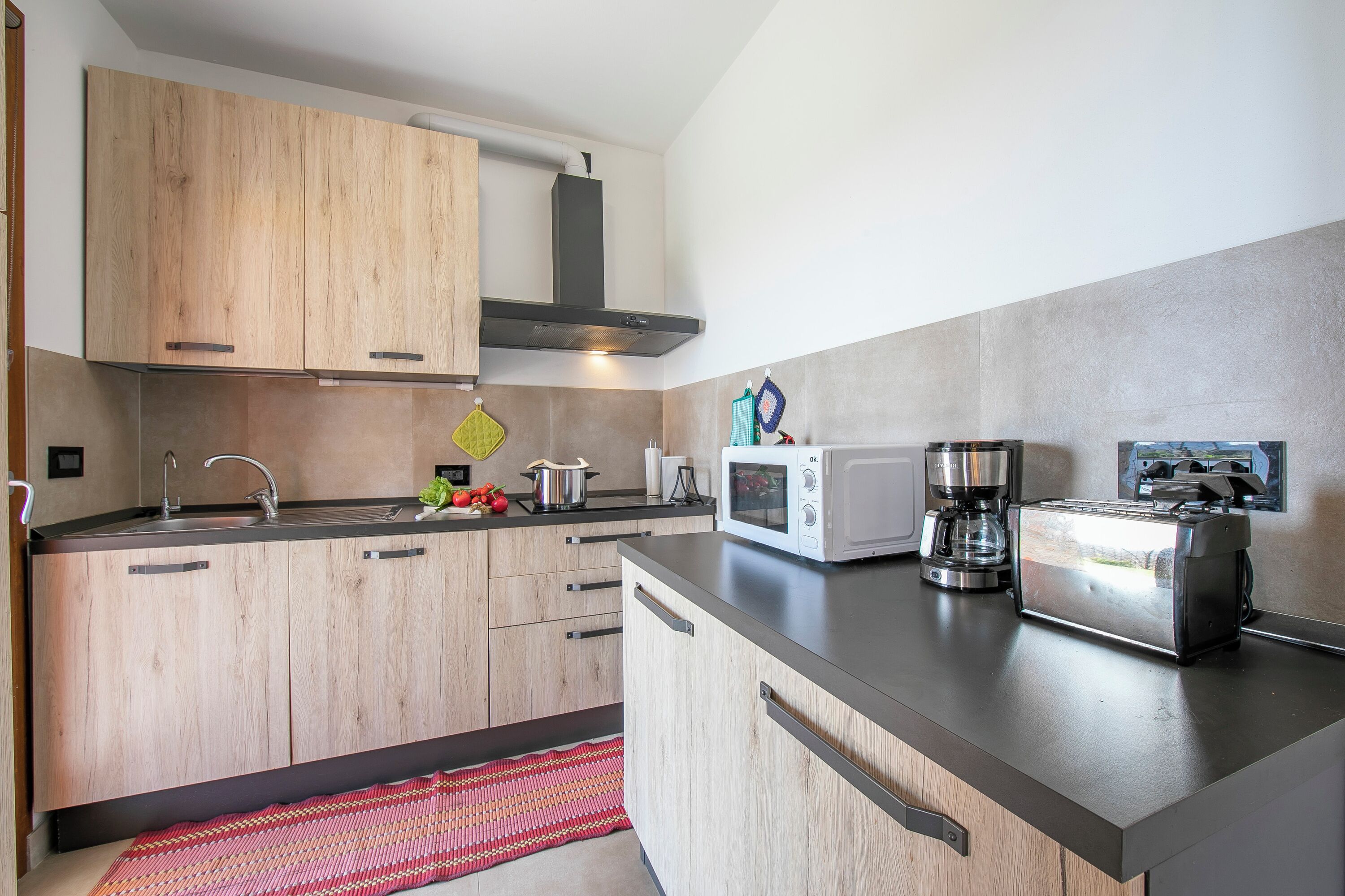 Family House, Multiple Bedrooms (Villa Teresa Apt Lake Garda View) | Private kitchen | Fridge, microwave, oven, stovetop