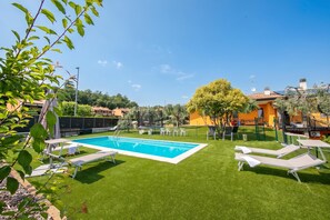 Family House, Multiple Bedrooms (Villa Teresa Apt Lake Garda View) | Pool | Seasonal outdoor pool - Villa Teresa Apt Lake Garda View (Soiano del Lago)