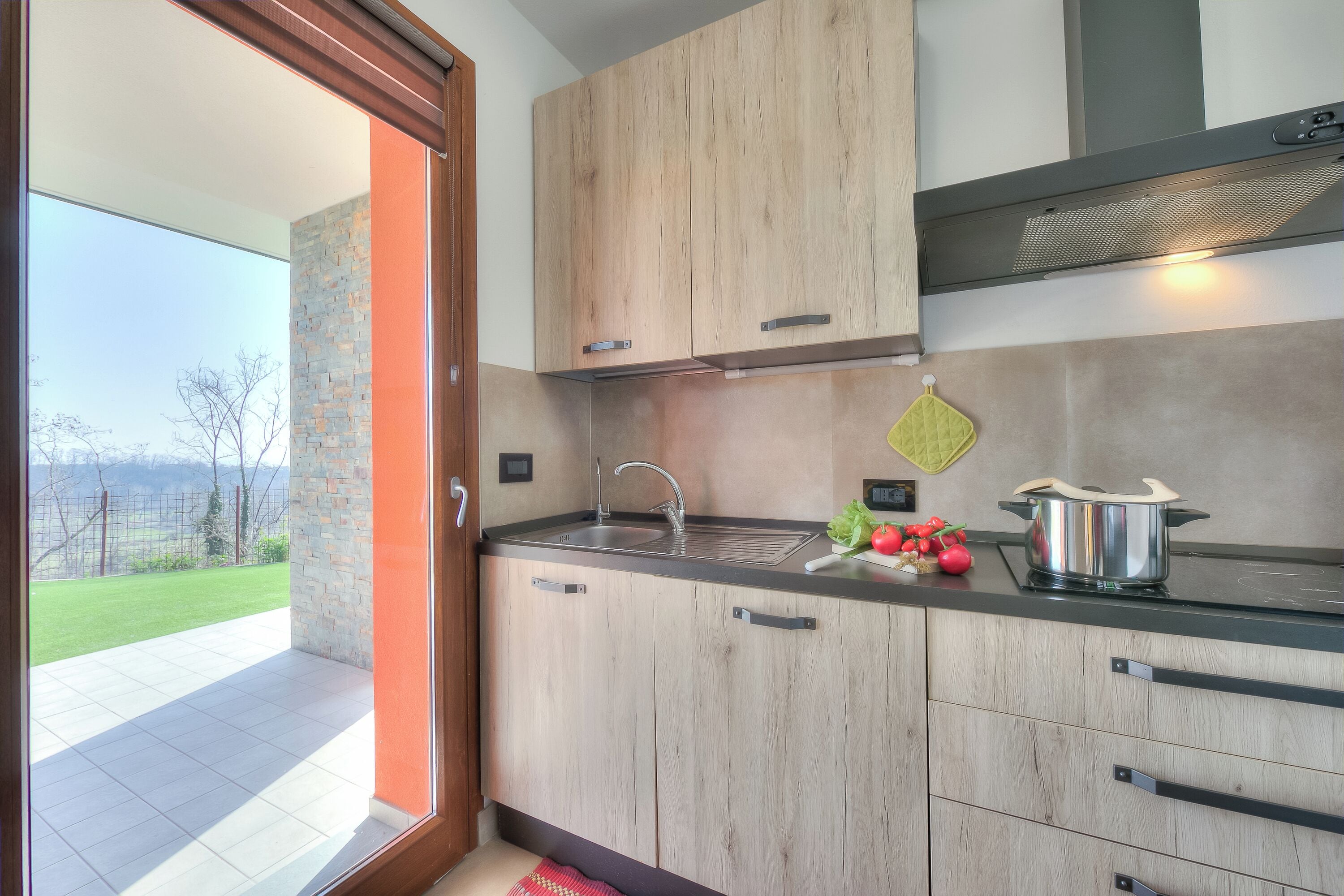 Family House, Multiple Bedrooms (Villa Teresa Apt Lake Garda View) | Private kitchen | Fridge, microwave, oven, stovetop