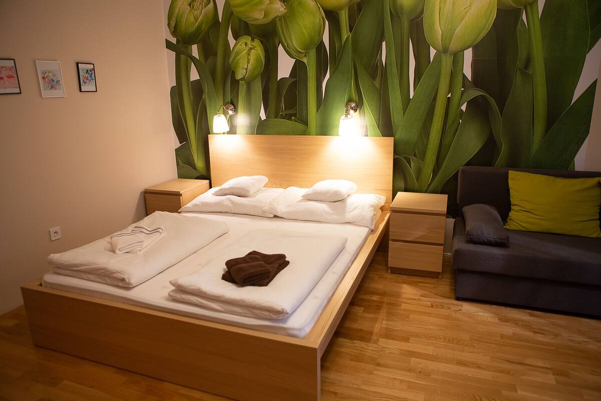 Minibar, blackout curtains, iron/ironing board, free WiFi