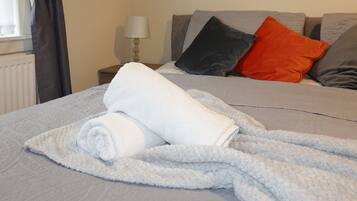 1 bedroom, iron/ironing board, travel crib, free WiFi