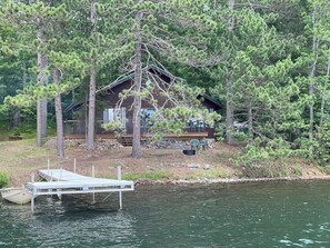 Exterior - Northwoods lakeside cabin just steps from Butternut Lake with dock and firepit! (Three Lakes)