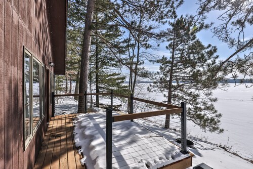 Northwoods lakeside cabin just steps from Butternut Lake with dock and firepit!
