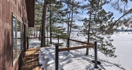 Northwoods lakeside cabin just steps from Butternut Lake with dock and firepit!