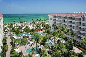Aerial view - June 25-July 2, 2022 Marriott Aruba Ocean Club one bedroom (Noord)