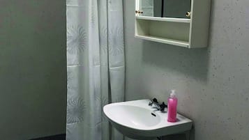 Kamar Basic, 2 kamar tidur, Bebas Asap Rokok, pemandangan kebun | Kamar mandi | Shower, sabun,  dan tisu toilet