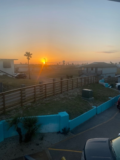 2 bedroom 2 bathroom condo at Sea Isle Village with beach access and gulf view.