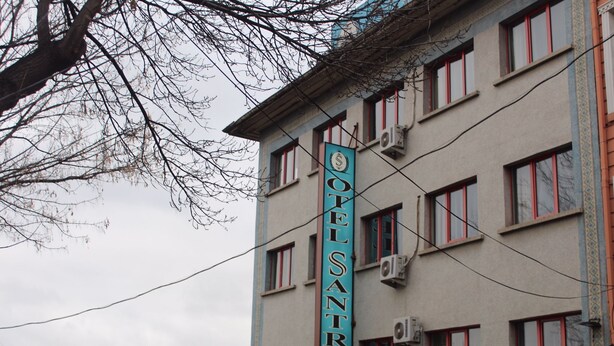 A building with a sign reading "Hotel Santral". - Ankara Santral Otel (Ankara)