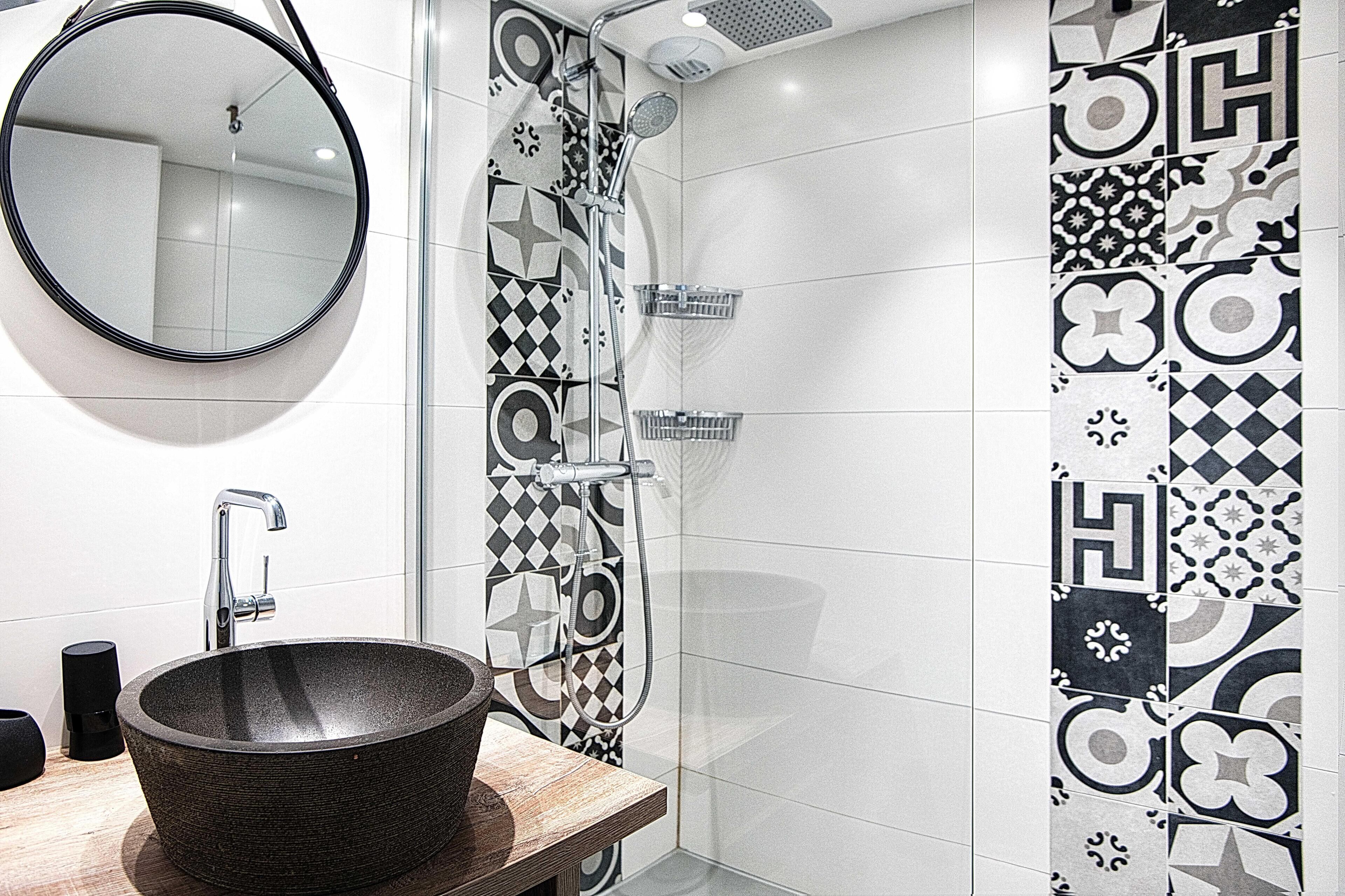 Shower, hair dryer