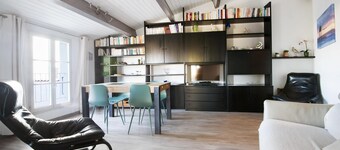 apartment Ombrine with sea view and swimming poll access