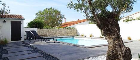 Una piscina riscaldata