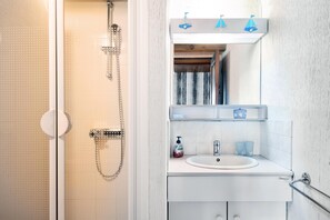 Shower, hair dryer