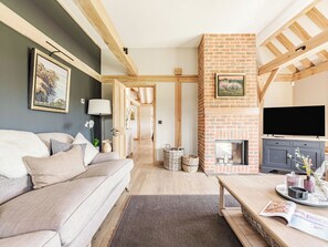 Fernseher, Kamin