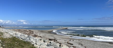 Vlak bij het strand