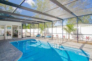 A heated pool