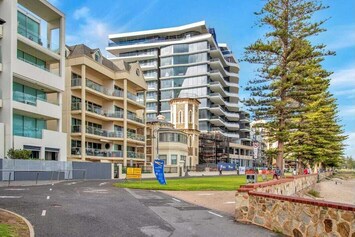 Directly positioned on the Esplanade Glenelg, offering immediate access to the beach.