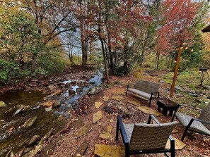 Property grounds - Creekside Cabin • Hot Tub, Firepit & Views (Cosby)