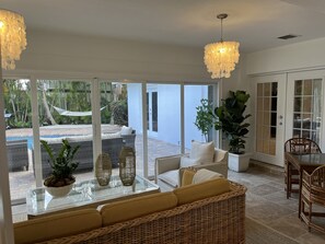 Blick von der Unterkunft