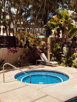 Outdoor pool, a heated pool - 40th floor Penthouse In Downtown Honolulu Chinatown with huge Private Rooftop (Honolulu)