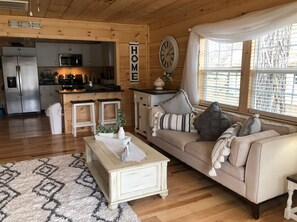 TV connectée, cheminée