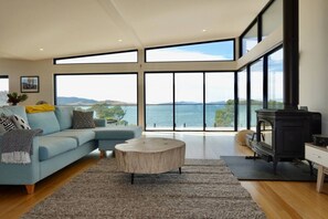 TV, caminetto, impianto stereo