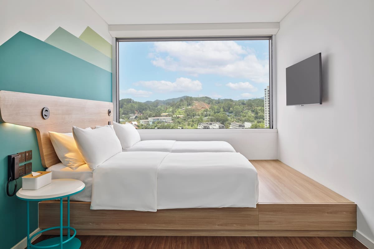 Room, 2 Single Beds | In-room safe, desk, laptop workspace, blackout curtains