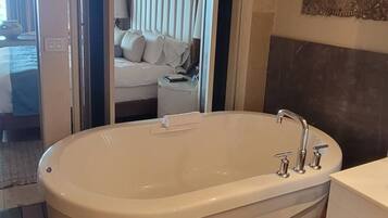 Shower, jetted tub