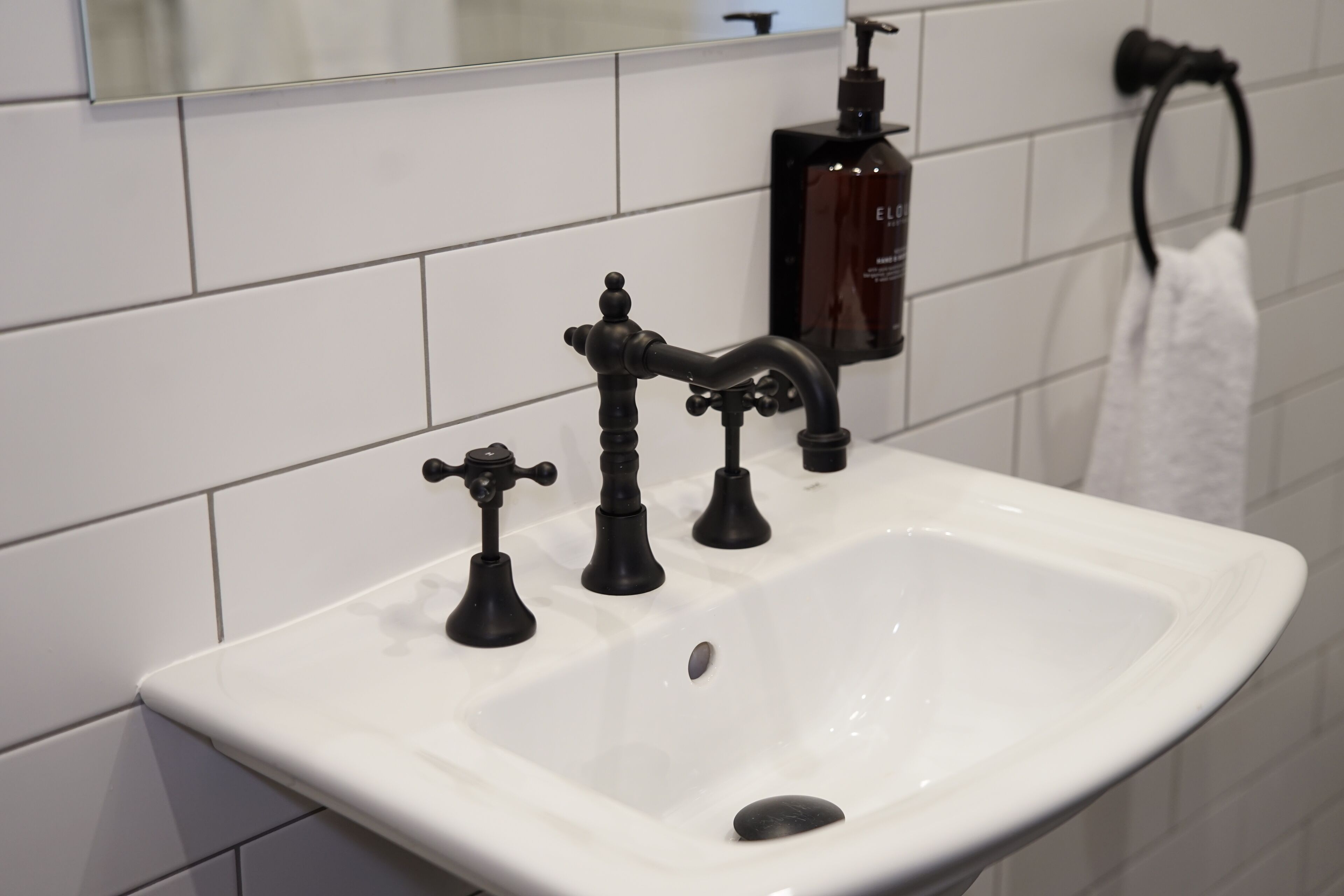 shower, slippers, towels