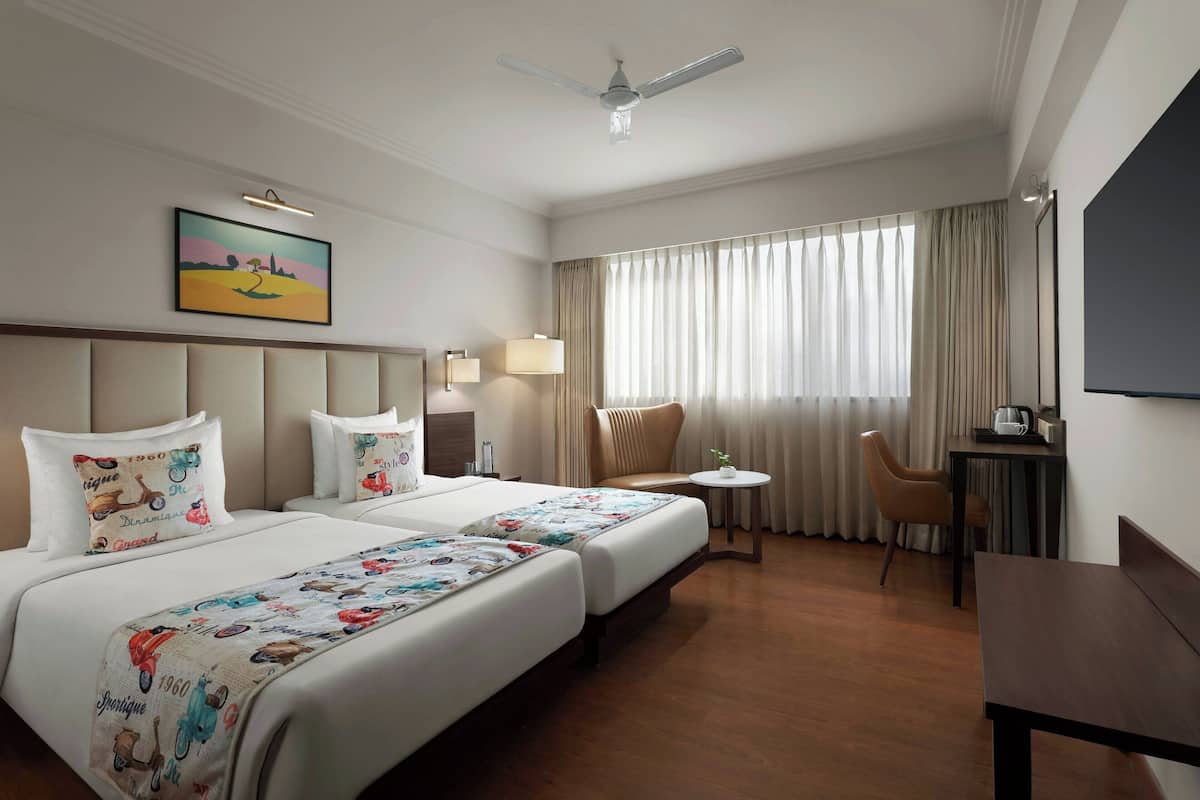 Room, 2 Twin Beds, Mountain View | Free WiFi, bed sheets